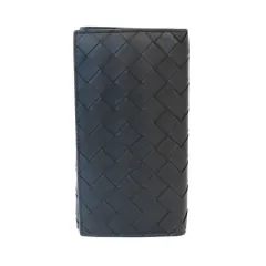 【栄】ボッテガヴェネタ 二つ折り長財布 メンズ 635567 ブラック カードケース RFID メンズ ウォレット