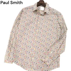 18SS★ Paul Smith ポールスミス メインライン★ LIBERTY リバティ 花柄 フローラル総柄 長袖 シャツ Sz.M　メンズ 日本製