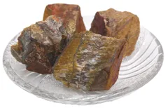 Sugarello 鉱物 標本 天然石 原石 ブルー ヒーリング パワーストーン 希少鉱物 レアストーン 鉱石標本 宝石原石 天然鉱石 かち割り 約3～5cm ランダム 2～4個セット 合計120g以上 (タイガーアイ) [タイガーアイ]