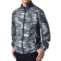 FIRST DOWN ファーストダウン 《チャコール系 / スタンド衿》 新品 未使用 ブルゾン メンズ ジャケット 防花粉 撥水 透湿 防風 紫外線対策 アウトドア 【H5U】【ゆうパケット】 ファッション