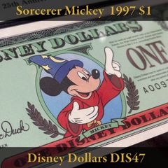 【PMG65】ディズニーダラー 1997年 1ドル 魔法使いの弟子ミッキー / WDW 25周年 シリーズA-A