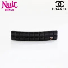 美品 CHANEL 希少 チョコバー ココマーク バレッタ e59188g.jpg