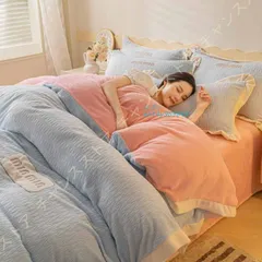 掛け布団カバー 4点セット シングル 冬 あったか 静電気防止 フランネル地 寝具カバー 布団カバー おしゃれ 敷き布団カバー 抗菌防臭 マイクロファイバー ant4y965848