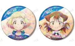 【新品】バッジ・ビンズ 三家田涼佳＆那智鞠緒 ホログラム缶バッジ2個セット 「メダリスト」