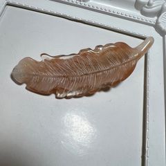 新品 約9センチ 髪留め フェザー 羽根 クリップ