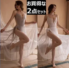 F132 お買得な２点セット セクシーランジェリー レオタード ベビードール人気