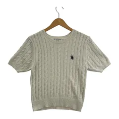 U.S. POLO ASSN. ユーエスポロアッスン 刺繍入りカットソー sizeL/ホワイト