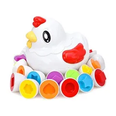 JoyGrow モンテッソーリ おもちゃ 形合わせ おもちゃ マッチングエッグ はめ込みおもちゃ 形認識 カラー認識 卵 早期教育玩具 知育おもちゃ