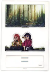 【中古】アクリルスタンド・アクリルパネル 冨岡義勇＆錆兎(食事) 「鬼滅の刃 柱稽古編×ufotable Cafe×マチ★アソビCAFE リアルタイムカフェ ランダムみにジオラマアクリルスタンド -冨岡義勇-」