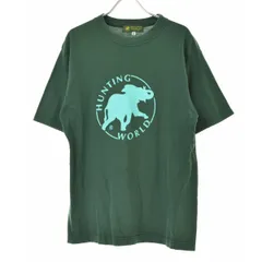 【HUNTINGWORLD】90s イタリア製 ロゴプリント半袖Tシャツのサムネイル