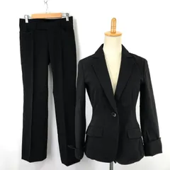 日本製★LAUTREAMONT【ロートレアモン】 パンツスーツ 【size:上下2/レディースM/黒/black】シングルジャケット/セットアップ/Jacket◆BJ011-i