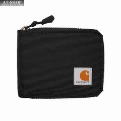 メンズ 財布 カーハート Carhartt 二つ折り財布 (開閉：ファスナー式) 小銭入れ無し Nylon Duck Zipper Wallet ブラック　おしゃれ 誕生日 プレゼント ギフト