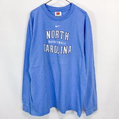 【古着】ノースカロライナ大学 バスケットボール カレッジロングスリーブTシャツ NIKE/ナイキ