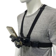 スマホ GoPro チェストハーネス マウントホルダー ハンズフリー ウェアラブルカメラ 動画 撮影用 ショルダー ベスト マウント ブラケット