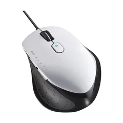 バッファロー BUFFALO 有線 BlueLED 5ボタン ネオフィットマウス Mサイズ ホワイト BSMBU515MWHのサムネイル