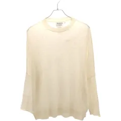 JIL SANDER ジルサンダー シルク混リネンウールニットセーター JSCL754012 アイボリー Sのサムネイル