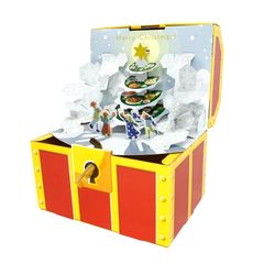 giftoolギフトゥール【宝箱】クリスマス（ツリー）ギフトボックス プレゼント体験 サプライズ 鍵付き