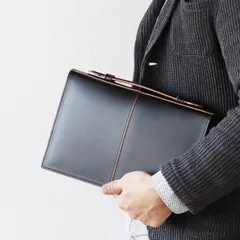 【特価】セカンドバッグ クラッチバッグ シャープ スマート シンプル 革 牛革 本革 枯淡 -コタン- COMPLEX GARDENS NO.3709 日本製 黒 クロ ブラック ハンドバッグ メンズ 鞄 カバン 軽量 セカンドバッグ クラッチバック  父の日