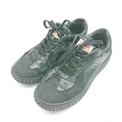 ◇ Java ジャヴァ RETRO LITE 超軽量 厚底 別注 ブランドロゴ スニーカー サイズL ブラック レディース E 【1307260027907】