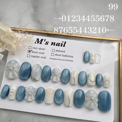 完成品/翌日発送可能/匿名配送可能/ネコポス可能/全サイズ入り/結婚式/成人式/成人式ネイル/ネイルチップ/ニュアンスネイル