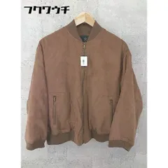 ■ w closet ダブルクローゼット 長袖 MA-1 ジャケット サイズF ブラウン レディース 【1101040107885】のサムネイル