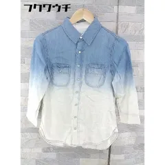 ◇ URBAN RESEARCH アーバンリサーチ グラデーション 七分袖 シャツ サイズF ブルー ホワイト レディース 【中古】 【1103230005469】のサムネイル