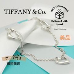 美品】ティファニー TIFFANY&Co. ダブル オープン ハート エルサ