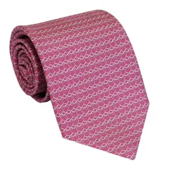 サルバトーレ フェラガモ salvatore ferrgamo ネクタイ ピンク系 シルク100％  712081 ギフト プレゼント