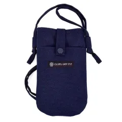 COLORFUL CANDY STYLE 新品  スマホショルダー 撥水 軽量 ディープネイビー スマホポーチ ショルダー サコッシュ スマホ ケース ストラップ 首掛け 肩掛け 小さめ キッズ 子供 レディース 布製 ひも 携帯 バッグ ポーチ 縦型