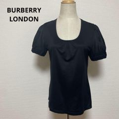 新品【バーバリーロンドン】半袖 フリル Tシャツ ブラウス ブラック 黒 