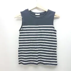 ◇ IENA ボーダー柄 スリーブレス カジュアル シンプル カットソー 表記なし ネイビー レディース E  【1310130037647】