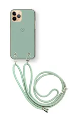 iPhone 16 Pro アイフォン16プロ スマホケース スマホショルダー かわいい ハート シンプル ストラップ 調節可能 152cm  カラー03