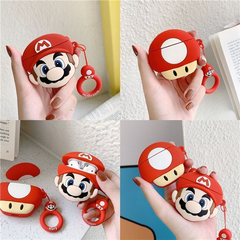 AirPods4ケース キノピオ ストラップ付き マリオ イヤホンケース 可愛い AirPods Pro第2世代 AirPodsケース AirPodsProケース AirPod