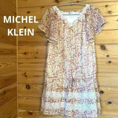 2:MICHEL KLEIN(ミッシェルクラン)ワンピース ピンク 花柄 レース?