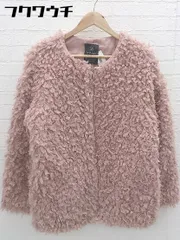■ w closet ダブルクローゼット プードルボア 長袖 ジャンバー ブルゾン サイズFREE ピンク レディース 【中古】 【1103080009914】のサムネイル