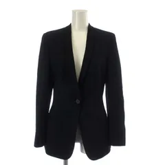 ジョルジオアルマーニ GIORGIO ARMANI BORGONUOVO21 テーラードジャケット ウール シングル 1B 肩パッド 総裏地 36 S 紺 ネイビー /XZ ■GY18のサムネイル