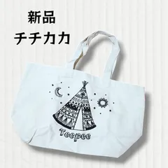 【 チチカカ 】新品 トートバッグ  ポケット  生成  バック 鞄のサムネイル