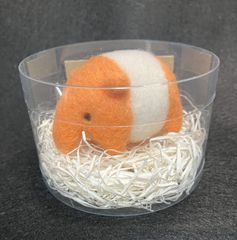 【羊毛フェルトマスコット】バクちゃんず・オレンジ色