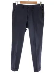 junhashimoto ジュンハシモト 16 BIAS PANTS ポリエステルストレッチパンツ ネイビー 3のサムネイル