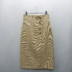 ◇ Θ◎●未使用● PROPORTION BODY DRESSING サイド釦 ひざ下 タイト スカート サイズM ベージュ レディース E  【1412090061141】