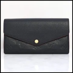 LOUIS VUITTON ルイヴィトン M62125  モノグラムアンプラント　ポルトフォイユサラ　 マリーヌルージュ　長財布