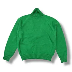 参考上代38500円 未使用品 stein EX FINE LAMBS LOOSE HIGH NECK KNIT LS ルーズ ハイネック ニット タートルネック セーター シュタイン ST.450 グリーン M  93068A3のサムネイル