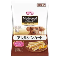 【新品・7営業日以内発送】ペットライン MCAJ-3 メディコートアドバンス アレルゲンカットジャーキー 2層タイプ さけ・たら＆お米 60g MCAJ3【沖縄離島販売不可】のサムネイル