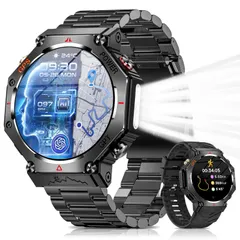 【新着商品】CHATGPT搭載 2種バンド付き Bluetooth通話 スマートウォッチ【2025最新進化】GPS内蔵 LINE/メッセージ通知 3ATM防水 軍用規格 100＋運動モード GPS運動記録 歩数計 長持ちバッテリー 7-10日使用可能 300＋