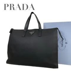 【価格交渉/質問大歓迎♪】超希少　プラダ　サフィアーノ　三角ロゴ　ビジネスバッグ　ブラック　4994