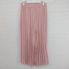 ◇ ITEMS URBAN RESEARCH アーバンリサーチ プリーツ ワイド パンツ サイズONE ピンク系 レディース E  【1304100017753】