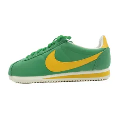 NIKE ナイキ 882258-301 Women's Classic Cortez Nylon Oregon ウィメンズ クラシック コルテッツ ナイロン スニーカー グリーン系 イエロー系 24cm【極上美品】【中古】