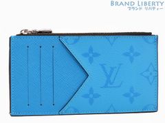 【レア美品】ルイヴィトン　LOUIS VUITTON　タイガラマ モノグラム　コインカード ホルダー カードケース　パスケース　名刺入れ　コインケース　コインパース　小銭入れ　コンパクト財布　ラグーンブルー ライトブルー　M30425
