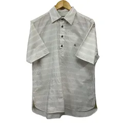 BURBERRY バーバリー BLACK LABEL ブラックレーベル ストライプ 半袖シャツ メンズ BMW31-812-43 3 トップス ポロシャツ 夏 中古 W４