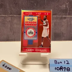 2019-2020 Panini Contenders Optic Kawhi Leonard LOS ANGELES CLIPPERS Season Ticket カード